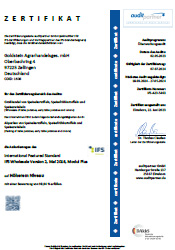 IFS Zertifikat